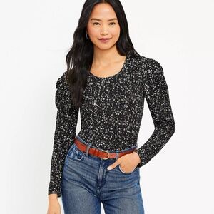 LOFT Twist Sleeve Long Sleeve Top size XL